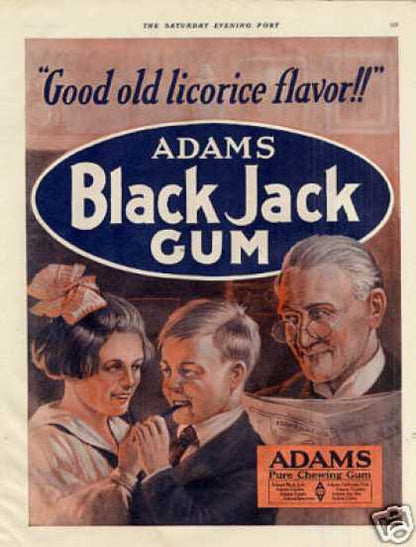 Black Jack Gum Retro ad