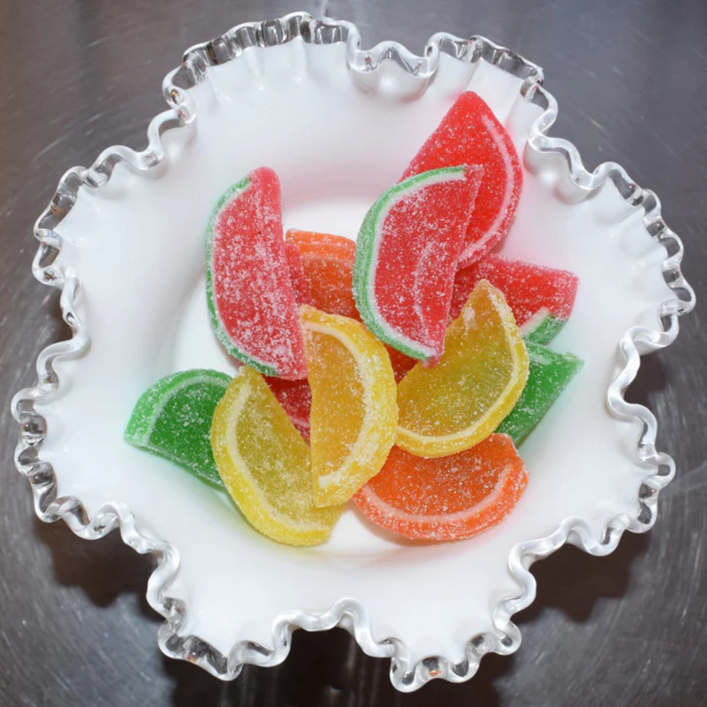 Festive Fruit Flavored Jelly Slices