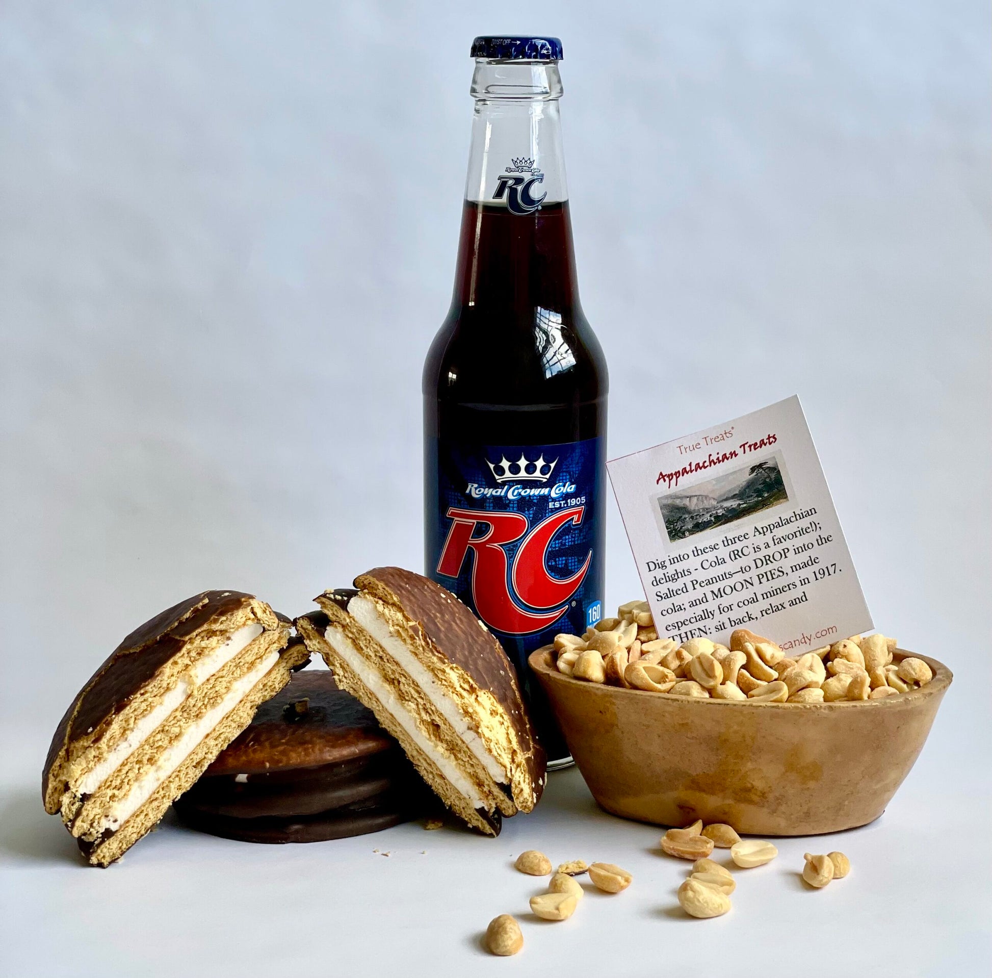 Appalachian Treats (RC Cola, Moon Pie, Peanuts)