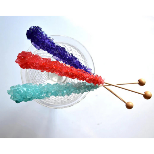 Colorful Rock Candy on a Stick