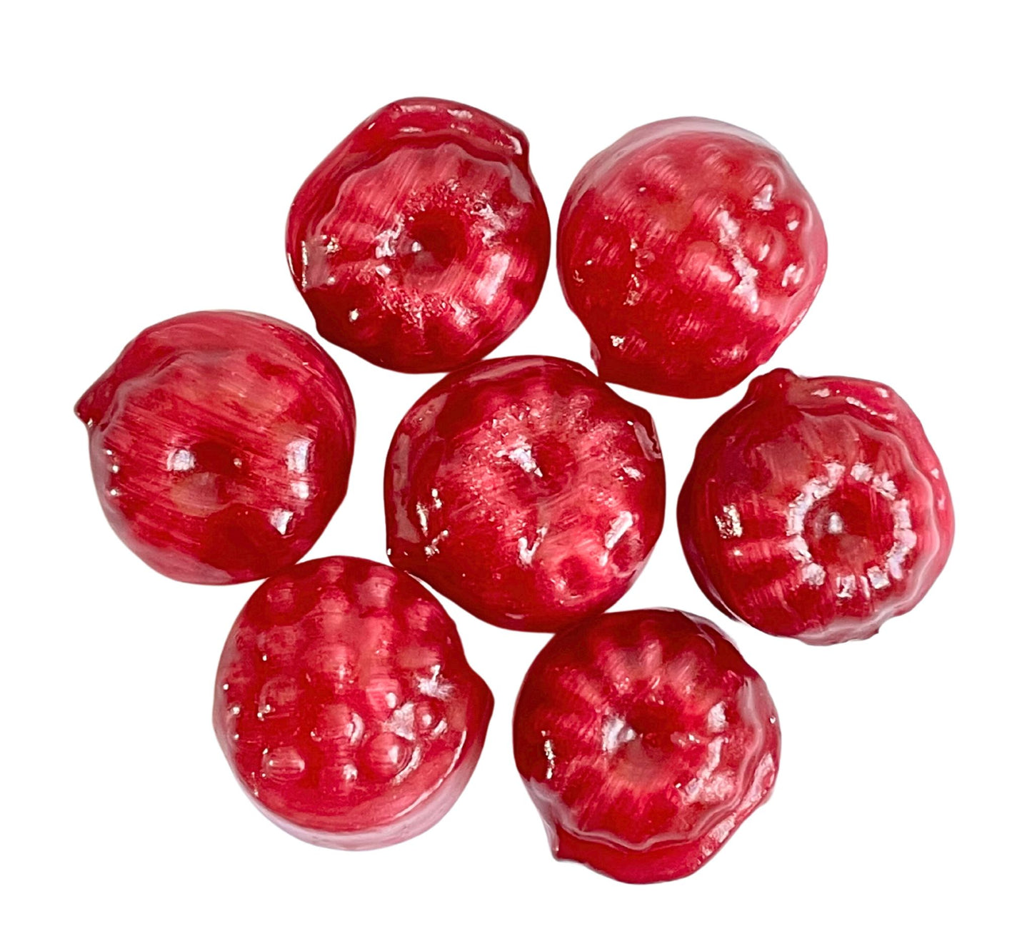 Raspberry Filled Holiday Candy