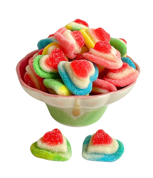 Gummy Rainbow Hearts