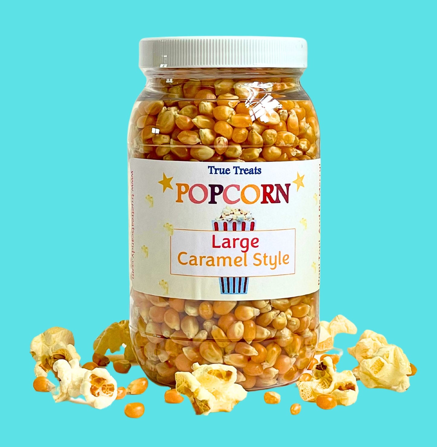 Large Popcorn Kernels (Caramel Style)