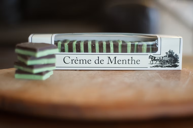 Creme de Menthe Squares